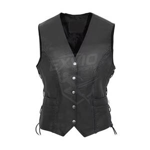 Chaleco de Cuero para Mujer, Nuevo Diseño de Moda Personalizado, Chaleco de Cuero Transpirable de la Mejor Calidad - Product Image 2