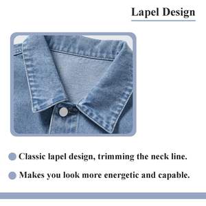 100% veste en jean de coton pour hommes vêtements décontractés de haute qualité vestes en jean pour hommes veste en jean pour hommes - Product Image 5