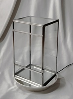 Terrarium en verre moderne de qualité supérieure, forme géométrique, vase de table, designs personnalisés, plantes, tailles sur mesure, mariage, salon