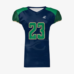 Maillot de football américain pour hommes, respirant à manches courtes, maillot de sublimation de haute qualité, grande taille, quantité minimale de commande bas - Product Image 1