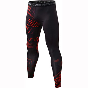 Pantalons de compression pour hommes, leggings, vêtements de sport avec motif imprimé, musculation, compression personnalisée, gym,sport,fitness, entraînement, sans couture - Product Image 4