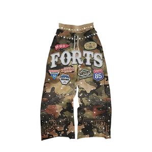 Survêtement unisexe en coton lourd 100% personnalisé pour l'hiver, style streetwear, à capuche, uni, effet vieilli, imprimé vintage, délavé à l'acide - Product Image 3