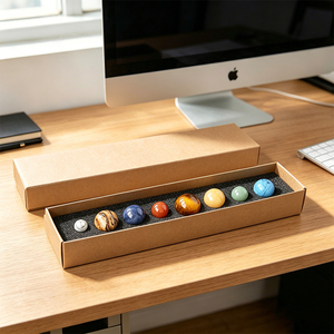 Adorno de Cristal Precioso de los Nueve Planetas, <span class=keywords><strong>Amatista</strong></span> y Ojo de Tigre, Decoración Feng Shui para el Hogar y la Oficina, Regalo de la Marca SM, Tallado y Grabado con Diamantes - Product Image 4