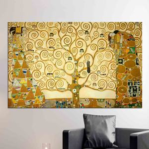 Impresión en lienzo del Árbol de la Vida de Klimt: Decoración de pared Art Nouveau, LIENZO ENVELOPEADO - Product Image 1