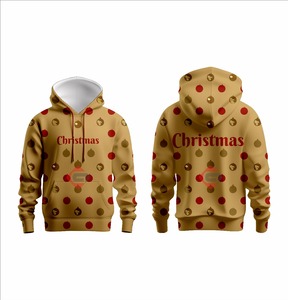 All-Printed 3D Oversized <b>Christmas</b> Logo Hooded Pullover New Fashion Unisex Winter Warm Heavy Weight <b>Men's</b> <b>Hoodies</b> - Product Image 3