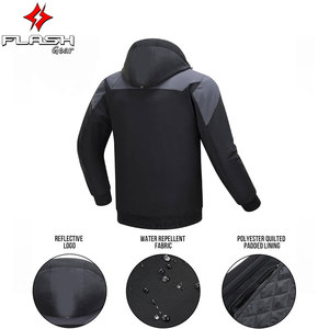 Veste de Moto avec Capuche Amovible et Capuche Amovible et Coupe-Vent, pour l'Hiver, Approuvé CE - Product Image 3