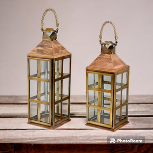 Lanterne en bois de conception unique en forme multiple décoration de la maison bougeoir pour décor de fête votive à bon prix - Product Image 4