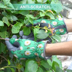 Gants de jardinage en cuir de haute qualité pour femmes et hommes Preuve d'épine Rose Fleurs Élagage pour creuser la plantation dans les travaux de jardinage en plein air - Product Image 4