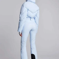 Ensemble de Combinaison de Ski Unisexe de Haute Qualité, Imperméable 10 000 mm, Anti-Déchirure, Coupe-Vent, Respirant, Grande Taille, Personnalisable, avec Fermeture Éclair et Doublure Polaire pour Adultes