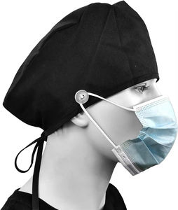 Chapeaux de cheveux unisexes personnalisés réglable docteur travaillant infirmière casquettes de gommage hôpital coton impression casquette avec bouton - Product Image 5