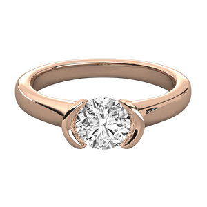 Bague en or 14 carats faite à la main avec grappe géométrique, diamant solitaire de laboratoire taille ovale pour femme, idéale pour fiançailles ou promesse - Product Image 6