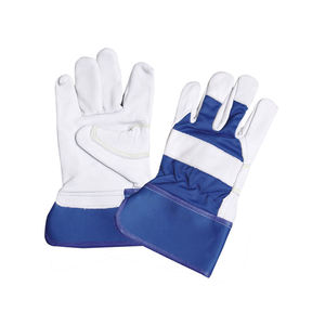 OEM Wholesale Price Full Palm Safety Cow Leather Working Gloves Industrial Work Gloves - Product Image 3