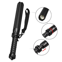 Lampe torche télescopique japonaise super lumineuse, rechargeable par courant continu, lampe torche LED tactique