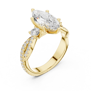 Anillo redondo geométrico de diseño hueco de circón con banda de diamante plateado a la moda, anillo de compromiso de aleación de lujo, joyería para mujer - Product Image 5