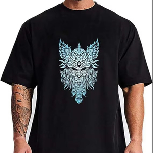 เสื้อยืดพิมพ์ลายสีทึบกราฟิก100% โอเวอร์ไซส์ระบายอากาศได้ดีไซส์ใหญ่พิเศษ - Product Image 1