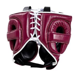 Protège-tête de boxe rouge pour lutter contre les poulets, en cuir véritable, personnalisable, professionnel, OEM/ODM, prix raisonnable, le plus vendu - Product Image 4