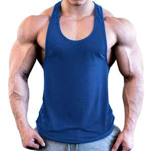 Camiseta de gimnasio para hombre Stringer Muscle Fit Tank Tops Fitness Workout Shirt Spandex Diseño personalizado Hombres Gym Workout Tank Top Singlet - Product Image 6