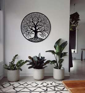 Arte de pared de Metal moderno, arte de pared de Metal de estilo de lujo moderno, decoración de pared grande, decoración minimalista para el hogar, regalo del Día de la madre - Product Image 5