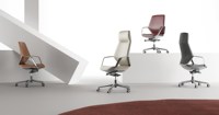 Chaise de bureau SITSTAR Lift GREEN GUARD en cuir PU, chaise de direction pivotante réglable en hauteur pour le bureau, design professionnel, commande en gros