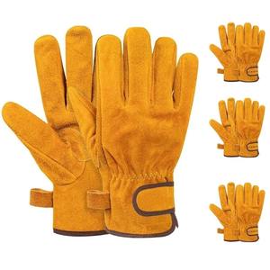 Factory Price Leather Rigger <b>Gloves</b> | Safety Welding <b>Gloves</b> | Heavy Duty Breathable Work <b>Gloves</b> for Men | Touch Screen Function - Product Image 2
