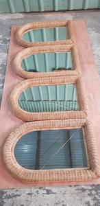 Miroir en rotin naturel du Vietnam fait à la main avec un design unique adapté à la décoration miroir en rotin à cadre fait main en gros - Product Image 2