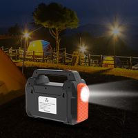 Lampe solaire LED rechargeable mini 4000 mAh pour le camping en plein air, lampe de stockage d'énergie, kit de panneaux solaires pour le camping, la randonnée