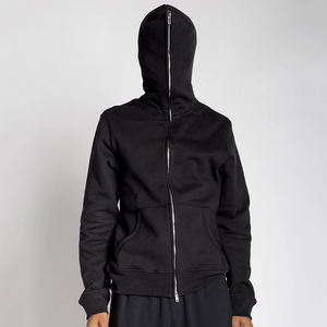 Mens Blinged Hoodi Transfer Streetwear Hombres Full Zip Up Hoodie Rhinestone - Product Image 2