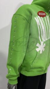 Dizzah Vente en gros d'usine Sweats à capuche à fermeture éclair imprimés bouffants pour hommes 80% polyester 20% coton 400gsm grande taille pour l'hiver - Product Image 6