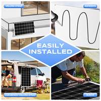 Fabricant de panneaux solaires flexibles à couche mince 100W 120W 200W Panneau solaire en silicium monocristallin Pv Modul pour le camping