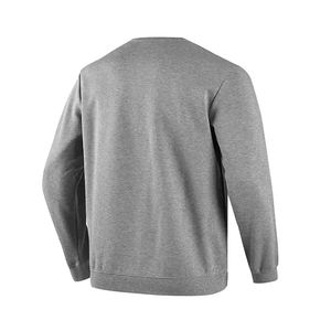 Último diseño de los hombres básicos de algodón mezclado personalizado de alta calidad bordado sudadera hombres suelta manga larga sudadera lisa - Product Image 2