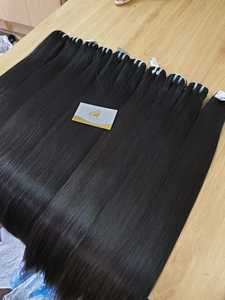 Cheveux humains vierges russes de haute qualité, âgés de 1 à 3 ans, non traités, teints, décolorés, double trame mécanique, couleur personnalisée, injection - Product Image 3