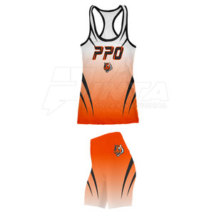 Ensembles d'uniformes de cheerleading pour femmes adultes, design personnalisé de haute qualité, respirants, confortables, en spandex/polyester, nouveau style - Product Image 2