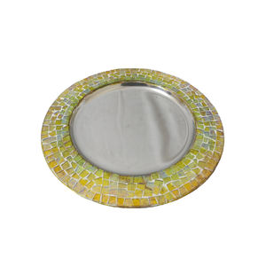 2025 Table Top Vaisselle Chargeur Assiette La Plus Grande Conception Mosaïque Bordure Plaques Haute Qualité Nouveau Style Assiette De Service - Product Image 3