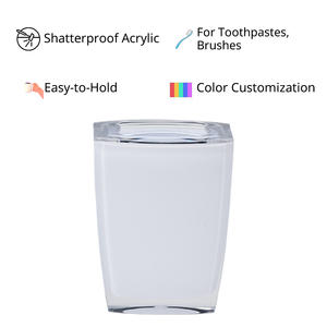 [Holar] Taiwan Made Durable Rectangle Blanc Conteneur De Brosse À Dents En Plastique pour Salle De Bains Hôtel Toilettes - Product Image 3