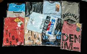 Vêtements de haute qualité STOCK T-shirts en coton pour hommes de marque - Tailles S-5XL Couleurs mélangées Designs de mode Lot de stock Excédents de production - Product Image 3