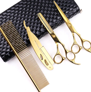 ชุดกรรไกรตัดผมเกรดอุตสาหกรรม6นิ้วชุดตัดผมสแตนเลสสตีลสำหรับตัดผมและตัดผม - Product Image 2