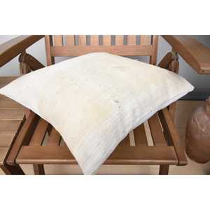 <b>Beige</b> Rustic Patchwork Wool Pillow 18x18 Inch Luxury Cozy Farmhouse Decor Woven Vintage Print <b>Cushion</b> for Halloween - Product Image 4