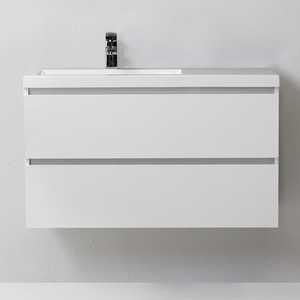 Meuble de salle de bain Miami Left White Forest 90 cm avec tiroirs et organiseurs - Product Image 3