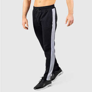 Lightweight Breathable Active <b>Stretch</b> Mid Waist Unisex Spandex/Cotton Jogger Pants for Regular Sports Casual Use Flat Front - Product Image 4