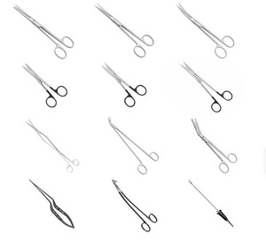 Colección integral <span class=keywords><strong>de</strong></span> tijeras quirúrgicas ANAAIF, tijeras médicas <span class=keywords><strong>de</strong></span> precisión para todas las especialidades quirúrgicas - Product Image 1