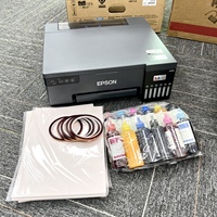 Kit de sublimation 5 en 1 avec presse à chaud, imprimante L8058, papier transfert 6 couleurs et ruban pour impression sur t-shirts et mugs
