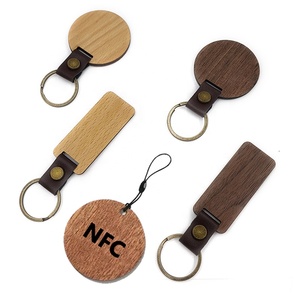 พิมพ์บาร์โค้ด <span class=keywords><strong>QR</strong></span> แบบกำหนดเอง พวงกุญแจไม้ NFC ป้ายแท็กโรงแรม - Product Image 6