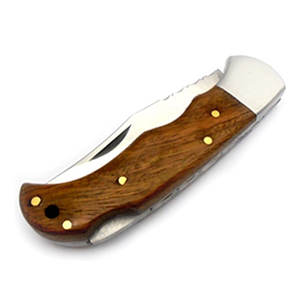 Venta al por mayor pedidos a granel personalizados OEM ODM servicio cuchillo plegable de acero al carbono cuchillo de bolsillo táctico forjado a mano Funda de cuero - Product Image 2