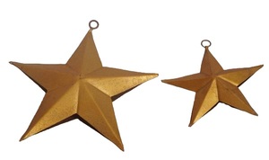 Adornos en forma de estrella Adornos de farolillos de hierro y adornos decorativos de farolillos para festivales de oro y plata - Product Image 4