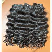 Extensions de cheveux humains vierges Remy indiennes de qualité supérieure, style ondulé naturel, tissage double trame à la machine, meilleure qualité, prix abordable, directement de l'usine