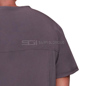 Uniforme de travail pour hommes de qualité supérieure, léger, abordable, ensembles d'uniformes de travail, col montant, manches courtes, uniforme de travail pour hommes - Product Image 5