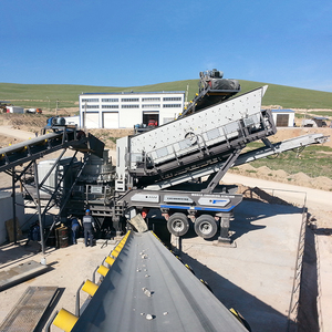 Concasseur à cône mobile, station de concassage, concasseur de minerai de fer, concasseur de pierres, équipement minier monté sur camion - Product Image 1
