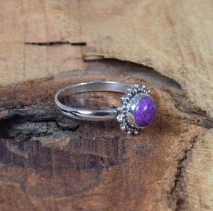 925 Sterling Silver Turquoise Gemstone Ring Jewelry Handmade Silver Boho Style Ring Jewelry For Women Wedding Gift For <b>Wife</b> - Product Image 3