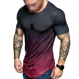 Ropa de verano Camisetas lavadas con ácido con impresión de logotipo personalizado de alta calidad/Camisetas lavadas con ácido lisas de secado rápido hechas a medida para hombres - Product Image 2