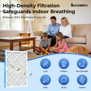 Filtro de Aire Plegado SUIXINEYI MERV8 14x20x1 para HVAC, Filtros de Repuesto para Aire Acondicionado y Calderas, Forma Rectangular - Product Image 2